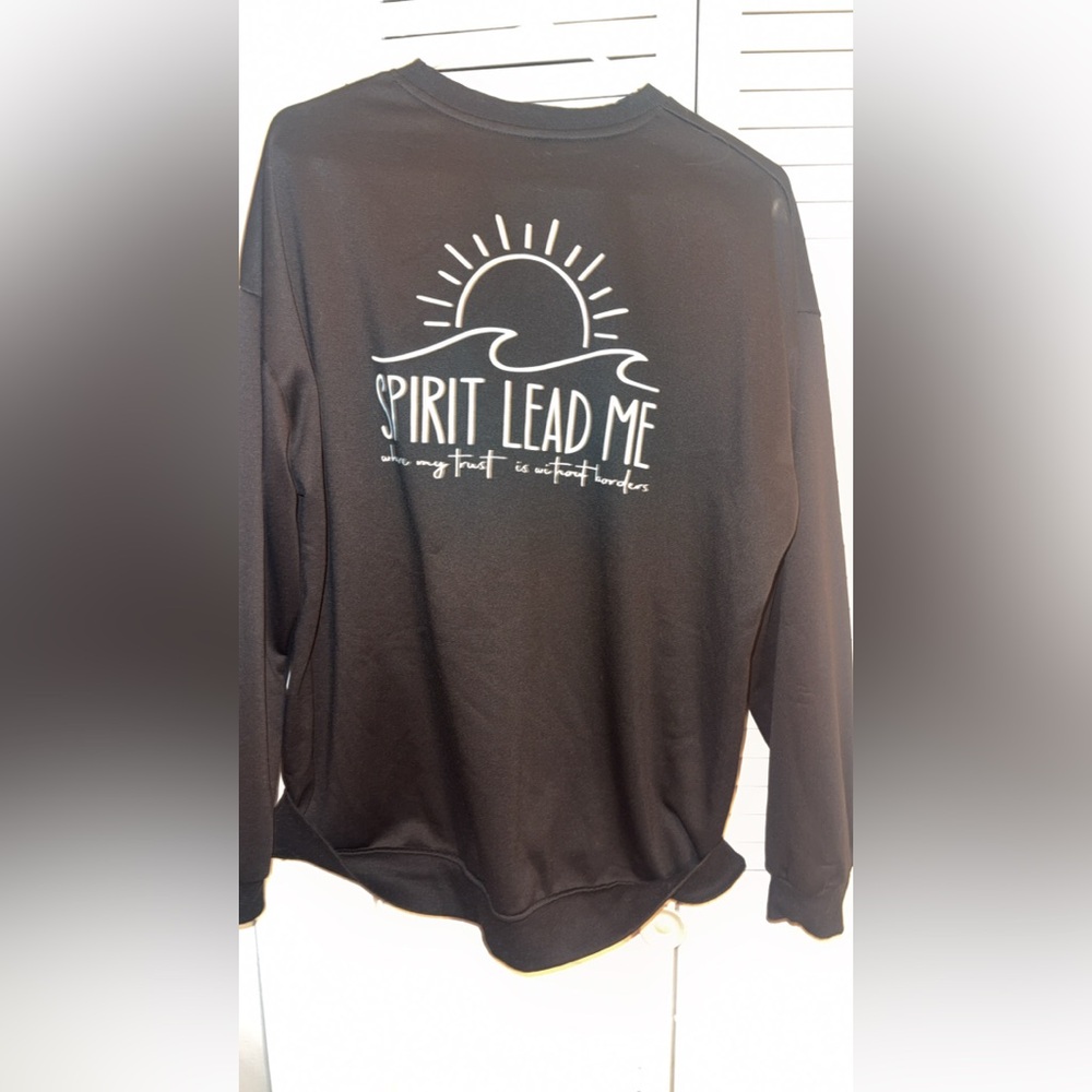 Black 'Spirit Lead Me' Sweatshirt